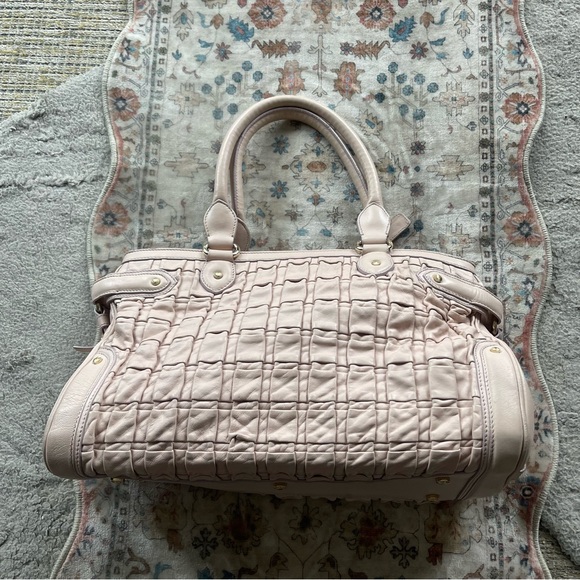 Escada Pink Quilted Leather Satchel - Picture 6 of 11